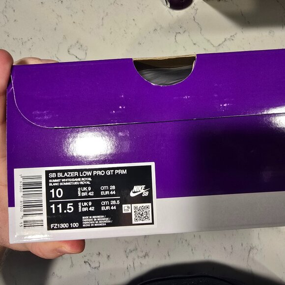 Nike SB Blazer Low Pro GT Premium FZ1300-100 WHITE BLUE MEN'S SIZE 10 NEW - Picture 12 of 12